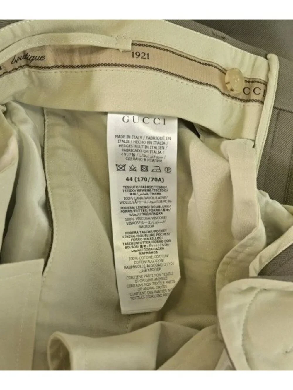 Gucci Cropped Pants Brown